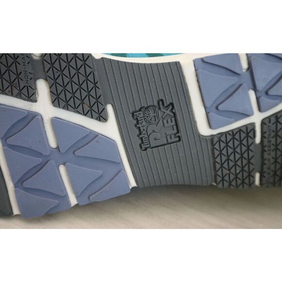 Timberland Pro Women's Sz 8.5W Black/Aqua Radius Comp Toe Work Shoes - Picture 10 of 11